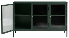 Bronco zöld fém tálalószekrény, magasság 85 cm - Unique Furniture