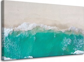 Vászonkép Hullámok Tengerpart Homok Víz 100x60 cm Ideális ajándék