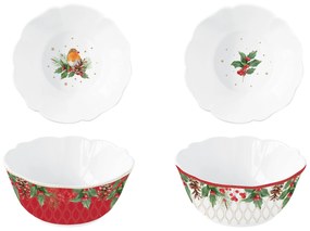 Karácsonyi porcelán tálka szett 2 db Christmas Berries