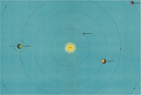 Fotótapéta Flizelin Tapéta Hálószobába és Nappaliba Űr elrendezés 104x70