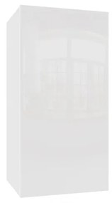 IZUMI 21 WH magasfényű fehér fali polcos szekrény 70 cm