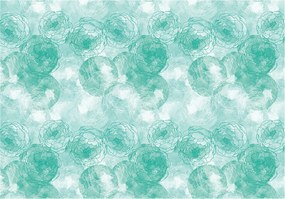 Fotótapéta Bazsarózsa Akvarell Pasztell Kék Elegáns 368x254 +ragasztó