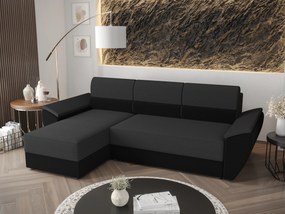 Sarok ülőgarnitúra Radiant L2 (sötétszürke + fekete) (B). 1062218