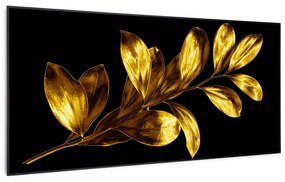 Klarstein Wonderwall Air Art Smart, infravörös hősugárzó, 120 x 60 cm, 700 W, arany levél