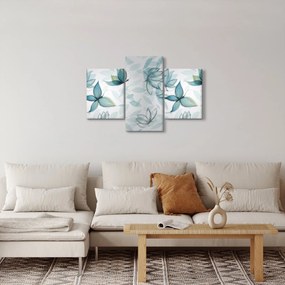 Kép - kék csokornyakkendő (90x60 cm)