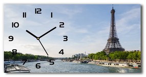 Négyszögletes üvegóra vízszintesen Párizsi eiffel-torony pl_zsp_60x30_f_85055031