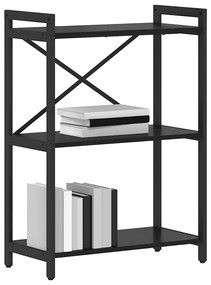 Könyvszekrény Musta tammi 60 x 30 x 83 cm Faanyag