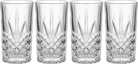 CRYSTAL CLUB kristályüveg long drink pohár, 330 ml, 4 db-os készlet