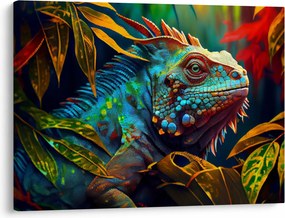 Kép - Színes leguán (70x50 cm)