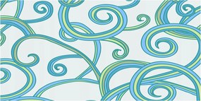 Lakobel panel Absztrakt spirálok 120x60cm Ragasztó