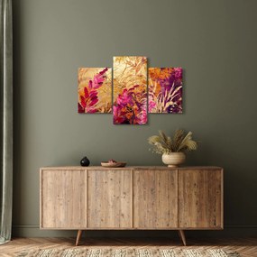 Kép - Absztrakt festmény virágok II. (90x60 cm)