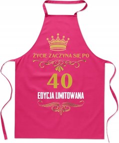 Konyhai kötény Az élet 40 felett kezdődik Ajándék 40. születésnapra