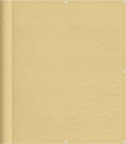 vidaXL homokszínű 100% oxford poliészter erkélyparaván 120 x 300 cm
