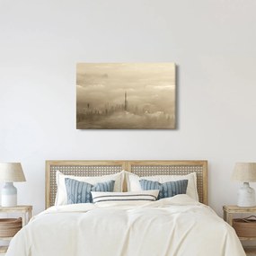 Egy város képe a felhőkben (90x60 cm)