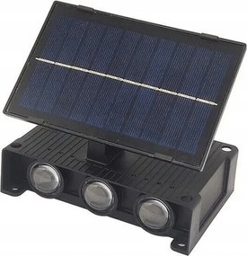 Napelemes fali lámpa Meleg Színű 3000K 6W 1800mAh