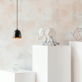 TATTOO kábeles függőlámpa 1xE27/40W/230V, átmérő 16 cm, fekete