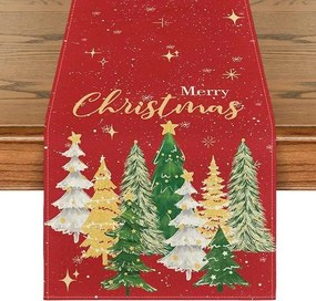 Karácsonyi Futópad Autó Asztal Dekoráció Karácsonyi Party 40 x 140 cm