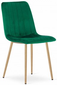 Zöld étkezőszék LAVA bársony