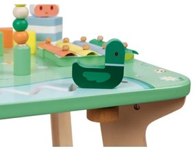 Janod - Interaktív gyerekasztal rét mintával