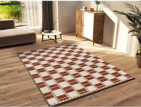 Bézs-terrakotta színű szőnyeg 133x190 cm Astra – Universal