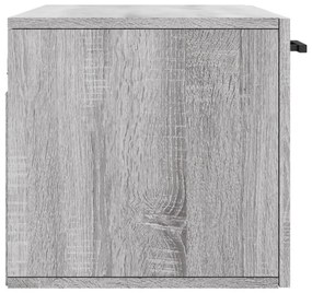 vidaXL szürke sonoma színű szerelt fa faliszekrény 80 x 36,5 x 35 cm
