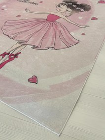 Balerina mintás gyerekszőnyeg 70x140 cm