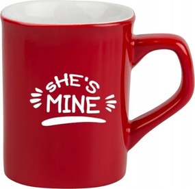 Kerámia bögre 250 ml Ajándék Valentin nap Évforduló Neki She's Mine