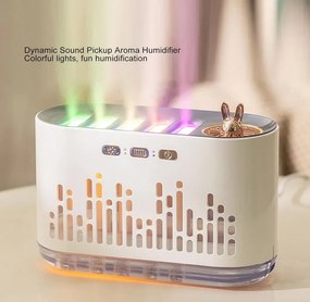 Aromaterápiás diffúzor illóolajokhoz RGB világítással - LA-0649-2 - 700 ml - narancs