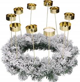 Gyertyatartó állvány Pinholder kék-arany "Tűsarok"