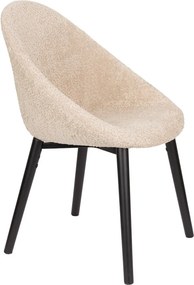 Bézs kárpitozott étkezőfotel Fenna – Dutchbone
