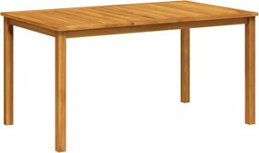 vidaXL tömör akácfa kerti asztal 150 x 90 x 74 cm