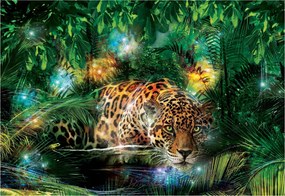 Leopárd fotótapéta a trópusokon Jaguar 368x280 Trópusi paradicsom +ragasztó