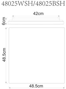 Globo 48025WSH - LED Dimmelhető mennyezeti lámpa LED/24W/230V Wi-Fi Tuya + távirányító