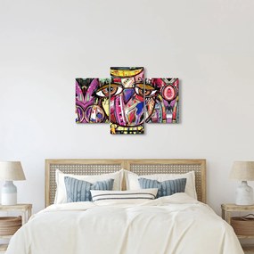 Kép - utca, művészet - bagoly (90x60 cm)