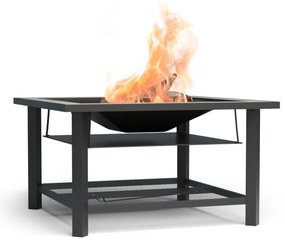 Merano Avanzato 3 az 1-ben, tűzrakóhely grill funkcióval, asztalként is használható, 87 x 87 cm
