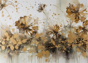 Kép - Absztrakt virágos festmény (70x50 cm)