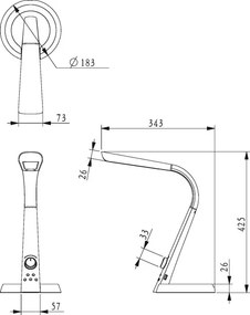 KAJA K-BL1063 SREBRNY BERKANE Ezüst Színű Asztali Lámpa 8W LED 790Lm 3000-6300K IP20