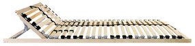 Lécalap fejtámlával Barna 70 x 190 cm Tömör bükkfa