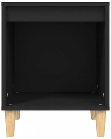 fekete szerelt fa éjjeliszekrény 40 x 35 x 50 cm