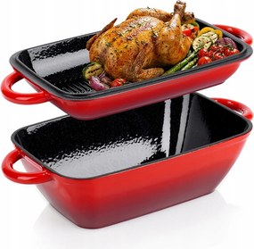 Britfanna Öntöttvas Zománcozott Britfanna Liba Edény Serpenyő 2in1