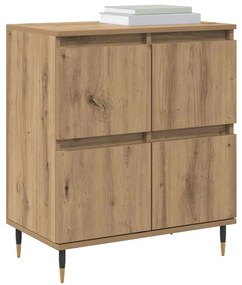 Oldalszekrények 2 pcs kézműves tölgy 120 x 35 x 70 cm Faanyag