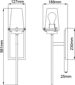 Elstead Lighting ALTON KL-ALTON1-BATH-CH Fali lámpa 1x40W/E27