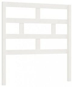 fehér tömör fenyőfa ágyfejtámla 96 x 4 x 100 cm