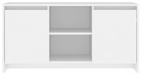 fehér szerelt fa TV-szekrény 102 x 37,5 x 52,5 cm