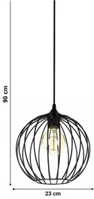 Csillár zsinóron MATT 1xE27/60W/230V