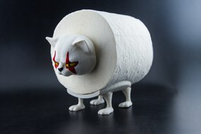 Penny WC-papír tartó állvány – Macska It Bohóc Ajándék Wc dekoráció