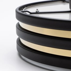 Brilagi - LED kristályos mennyezeti lámpa VELURE 5xE14/40W/230V fekete