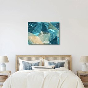 Kép - Türkiz absztrakció (70x50 cm)