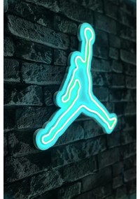 Műanyag LED-es fali dekoráció, Basketball - Blue