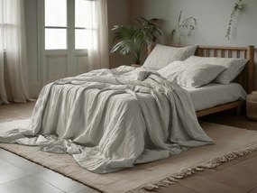 Muszlin ágynemű PURELY világosszürke Ágyneműhuzat mérete: 80 x 80 cm | 135 x 200 cm